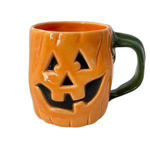 Vintage Applause Mug Pumpkin Halloween Figural Tricks N Treats Jack O' Lantern
